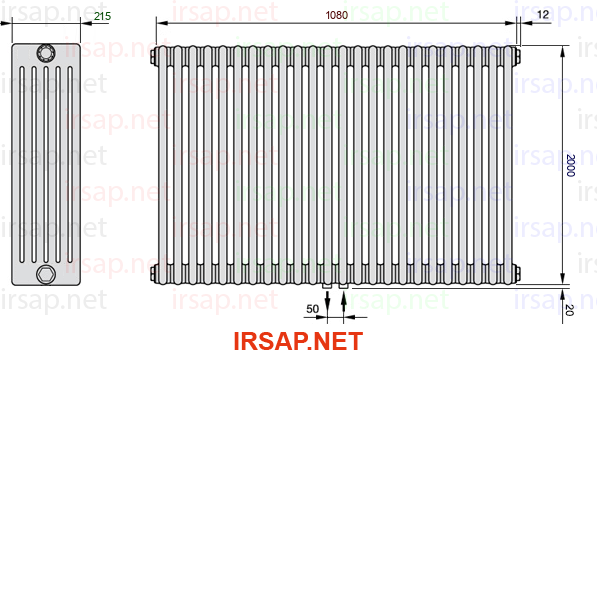 Радиатор IRSAP Tesi 62000/24 T50 CL 01
